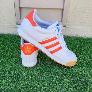 Adidas Kids Samoa White and Orange Shoes